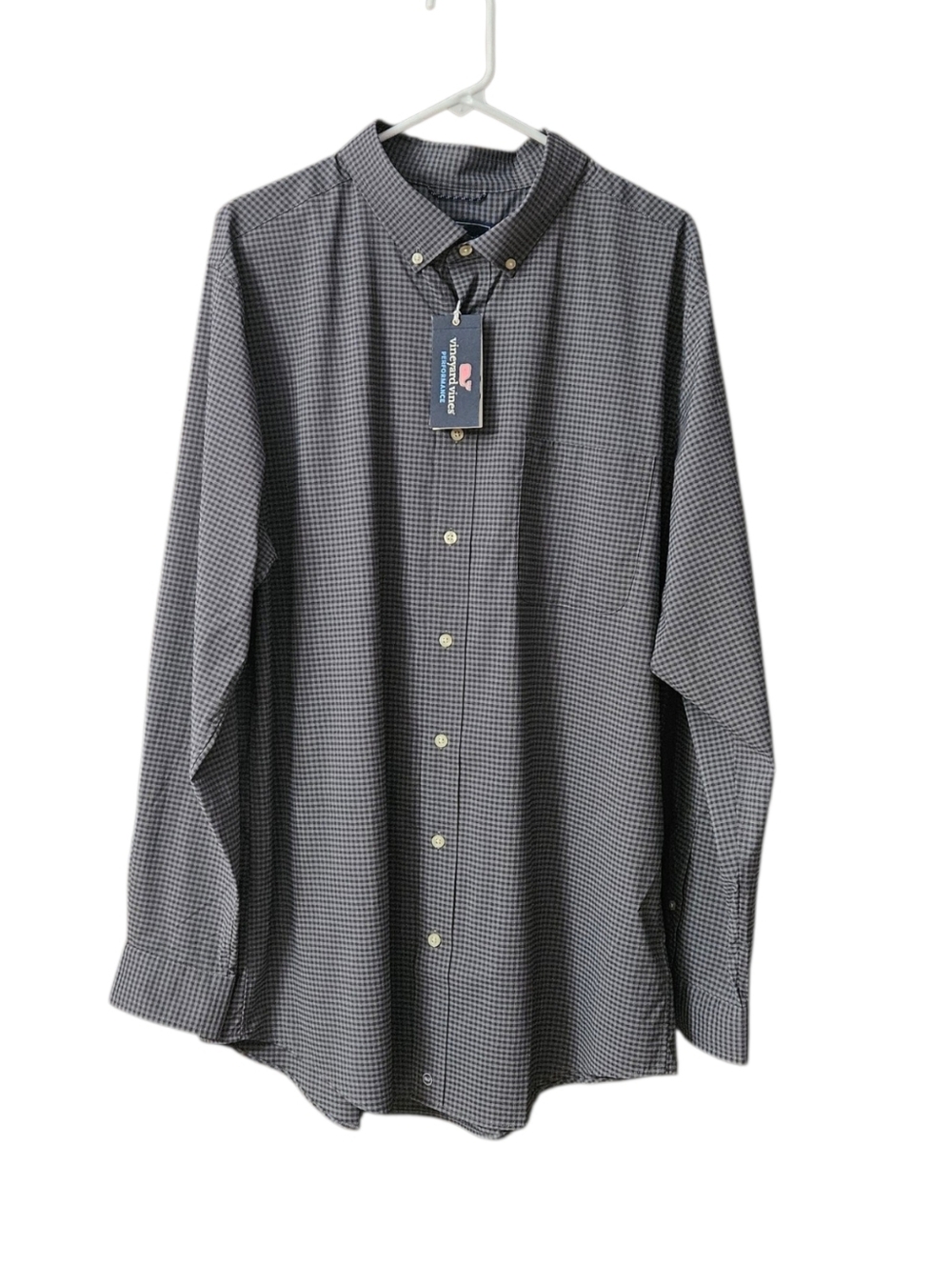 Vineyard Vines Performance Classic Fit Tucker Shirt NEW Men LT Long Sleeve Gray